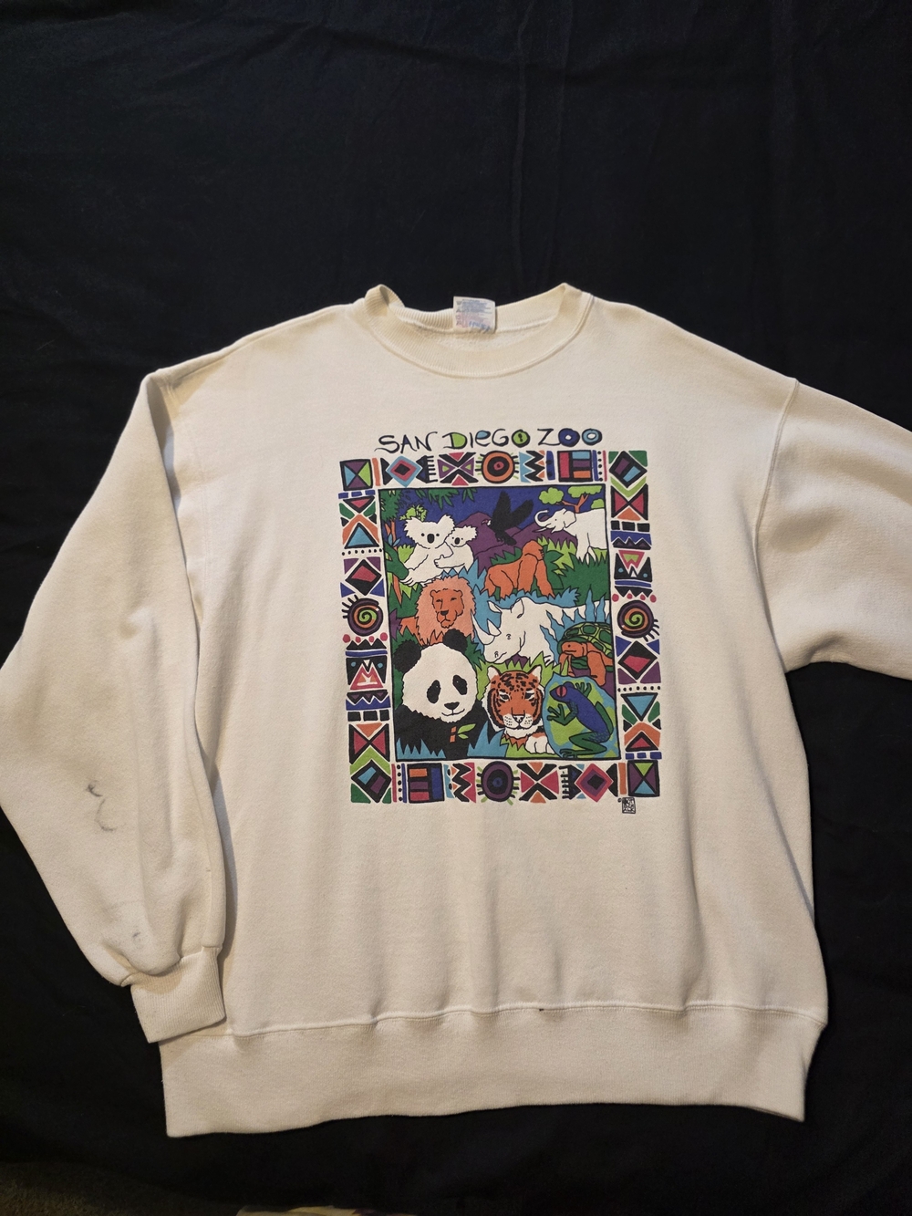 Hanes  San Diego Zoo Graphic Crewneck Mens Size XL